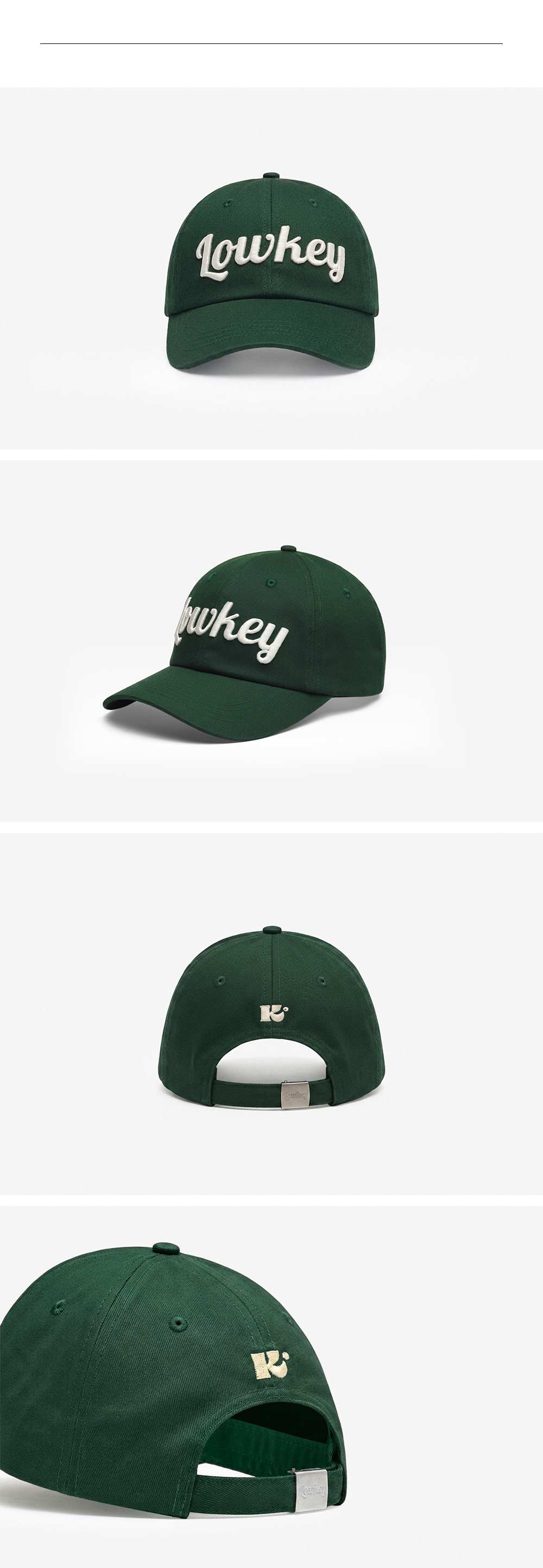 SCRIPT BALL CAP - 5 COLORS GREEN